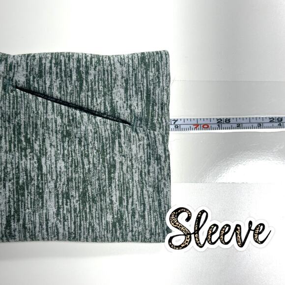 Eddie Bauer Women's Large 1/2 Zip Pullover Green Heather Performance Active Top - Picture 10 of 10